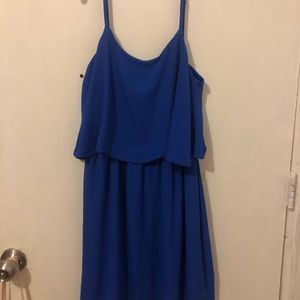 Blue short dress